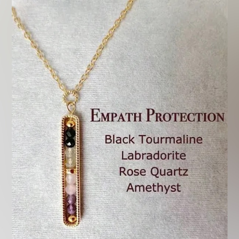 Empath Protection Gold Pendant Necklace